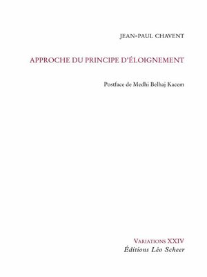 cover image of Approche du principe d'éloignement